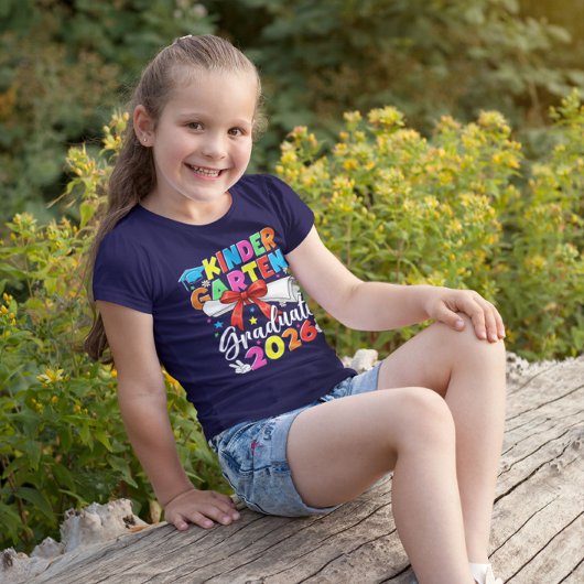 カラフル 幼稚園 2026年度卒業 Tシャツ