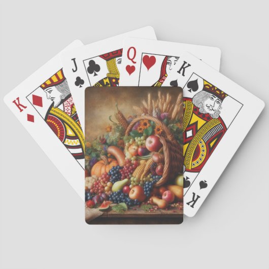 カラフル/感謝祭/コルヌコピア/秋 トランプ (裏面)