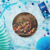 カラフル/感謝祭/コルヌコピア/秋 ペーパープレート (パーティー)