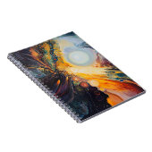 カラフル、抽象芸術Skyノートブック ノートブック (右側)