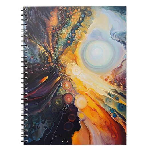 カラフル、抽象芸術Skyノートブック ノートブック (正面)