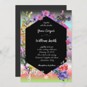 カラフル 招待状 (正面/裏面)