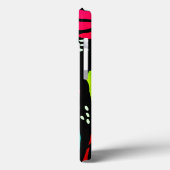 カラフル（昆虫）オオカバマダラ、モナークバタフライフォンケースピンクブルー Case-Mate iPhoneケース (裏面 / 左)