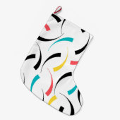 カラフル，明るい，モダントレンディーの都市グラフィック ラージクリスマスストッキング (正面 (吊り時))