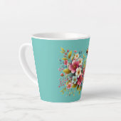 カラフル、春/フローラ カフェラテマグ (左アングル)