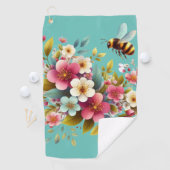 カラフル、春/フローラ ゴルフタオル (インサイチュ)