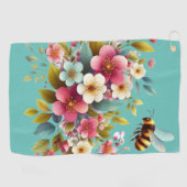 カラフル、春/フローラ ゴルフタオル (横)