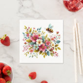 カラフル、春/フローラ スタンダードカクテルナプキン (インサイチュ)