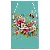 カラフル、春/フローラ スモールペーパーバッグ (裏面)