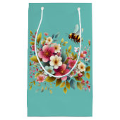 カラフル、春/フローラ スモールペーパーバッグ (正面)