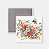 カラフル、春/フローラ マグネット (正面/裏面)