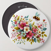 カラフル、春/フローラ 缶バッジ (正面&裏面)