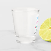 カラフル「最高のパパ・エバー」 -おもしろいと心のこもった贈り物 ショットグラス (左)