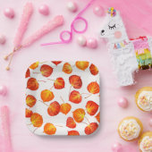 カラフル《植物》アスペン紅葉 ペーパープレート (パーティー)