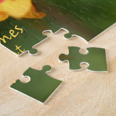 カラフル《植物》百日草花パズルユニークアイディア ジグソーパズル (側面)