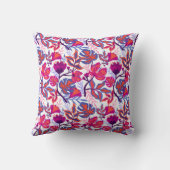 カラフル,熱帯花の模様 クッション (裏面)