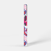 カラフル，熱帯花の模様 SAMSUNG GALAXYケース (右側面)