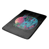 カラフル.熱帯/ハワイアンネオン バスマット (アングル)