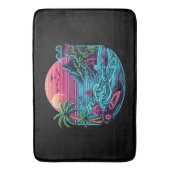 カラフル.熱帯/ハワイアンネオン バスマット (正面縦)