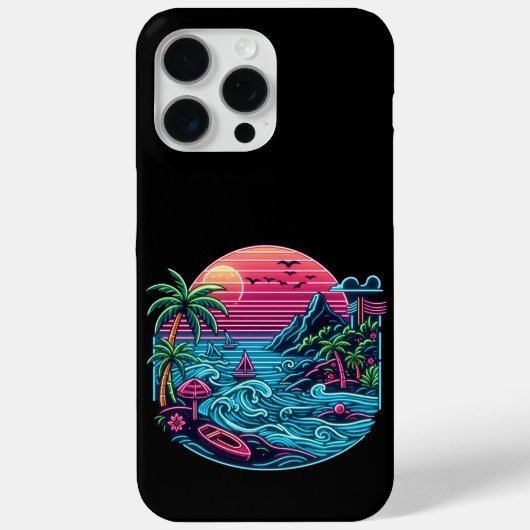 カラフル.熱帯/ハワイアンネオン Case-Mate iPhoneケース (裏面)