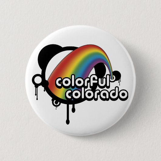 カラフル。 缶バッジ (正面)