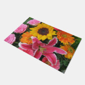 カラフル+花、ガーデン+格言、カラ+ l ドアマット (アングル)