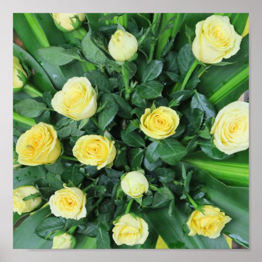 カラフル+花、ガーデン+格言、 ポスター (正面)