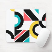 カラフル，都市，トレンディー，幾何モダン芸術 マウスパッド (マウス)