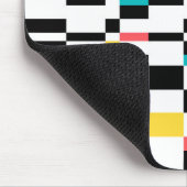 カラフル,都市,モダン,トレンディー幾何学的パターン マウスパッド (コーナー)