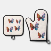 カラフル 鍋つかみ&鍋敷きセット (正面)