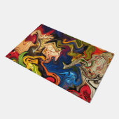 カラフル,陽気,カラフル+パターン,テキスタイル ドアマット (アングル)