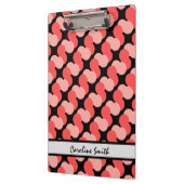 カラフル(黒のピモダンンパーソナライズされたク) クリップボード (左)