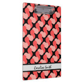 カラフル(黒のピモダンンパーソナライズされたク) クリップボード (右)