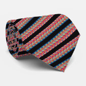 カラフル&黒ストライプの ネクタイ (ロール)