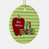 カラフル#1先生 セラミックオーナメント (右)