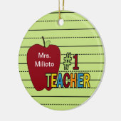 カラフル#1先生 セラミックオーナメント (左)