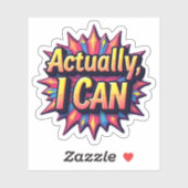 カラフル Actually I Can シール (シート)