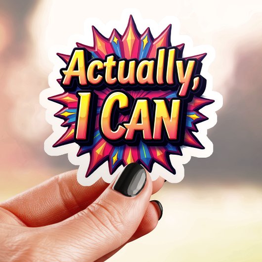 カラフル Actually I Can シール