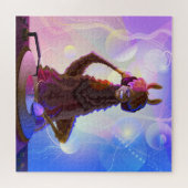 カラフル Dj Llama ジグソーパズル (横)