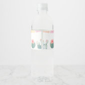 カラフル Let's Taco Bout A Baby Shower Fiesta ペットボトルラベル (裏面)