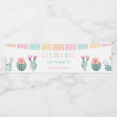 カラフル Let's Taco Bout A Baby Shower Fiesta ペットボトルラベル (シングルラベル)