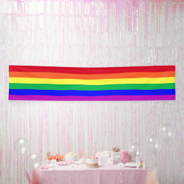 カラフル LGBTQ+ ゲイ プライド レインボー ストライプ 横断幕