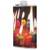 カラフル、LitCの"ハッピーバースデー"の蝋燭、暗室 フラスク (左)