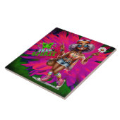 カラフル-meヒッピー・シック・フリー・セラミック・タイル タイル (側面)