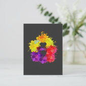 カラフル Mental Health認識度セミコロン ポストカード (スタンド正面)