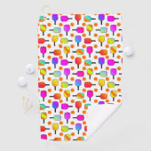 カラフル, Pickleball Paddles, Orange Pickleballs ゴルフタオル (インサイチュ)