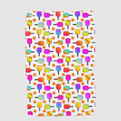 カラフル, Pickleball Paddles, Orange Pickleballs ゴルフタオル (正面)