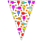 カラフル, Pickleball Paddles, Orange Pickleballs バンティングフラッグ (第1の旗)