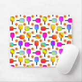 カラフル, Pickleball Paddles, Orange Pickleballs マウスパッド (マウス)