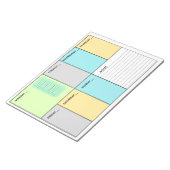 カラフルA4週間プランナー ノートパッド (アングル)